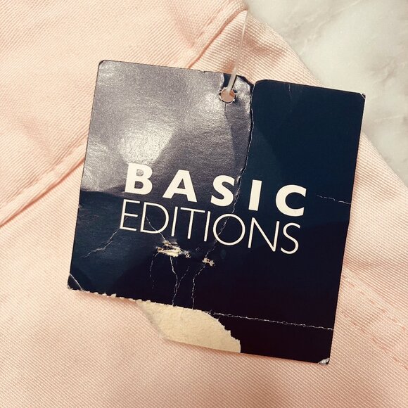 NWT Basic Editions Womens Light Pink Capris Size 12 - Picture 5 of 9